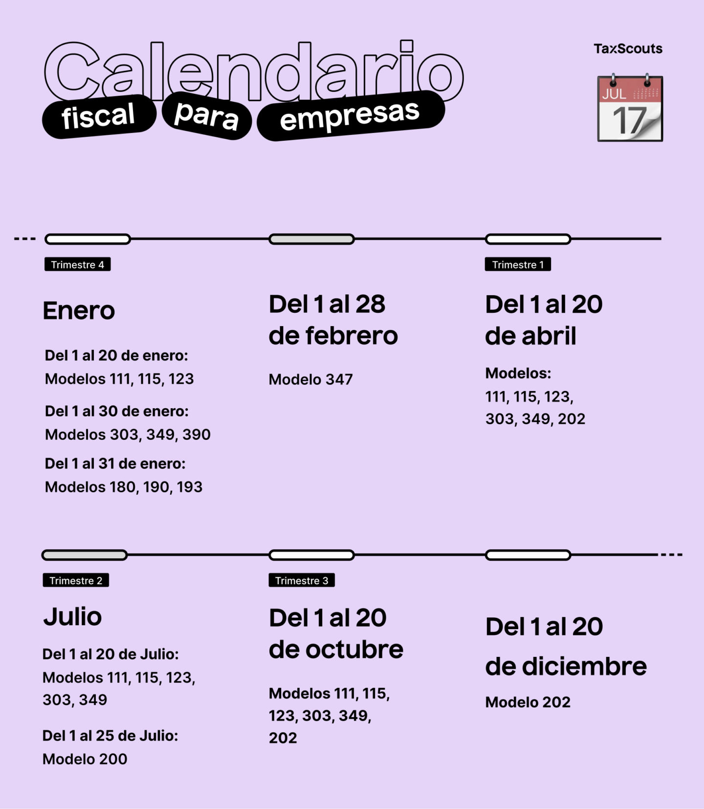 Calendario fiscal de empresas